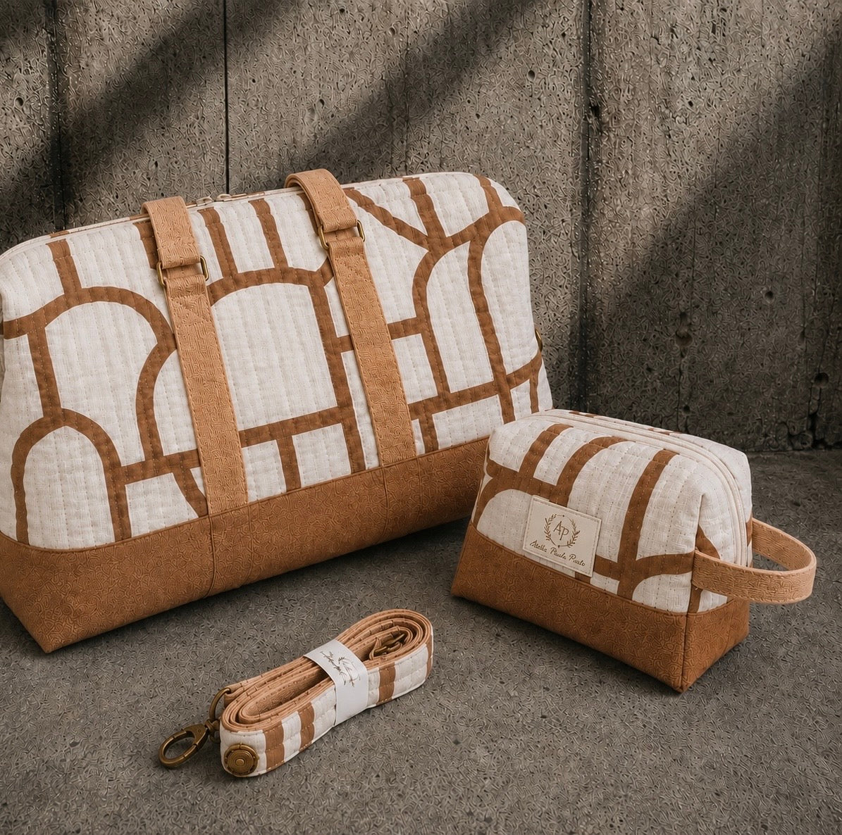 Patron PDF – Kit Maya (Sac week-end et trousse de toilette)