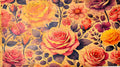 Carré de liège naturel mosaïque – Motif floral