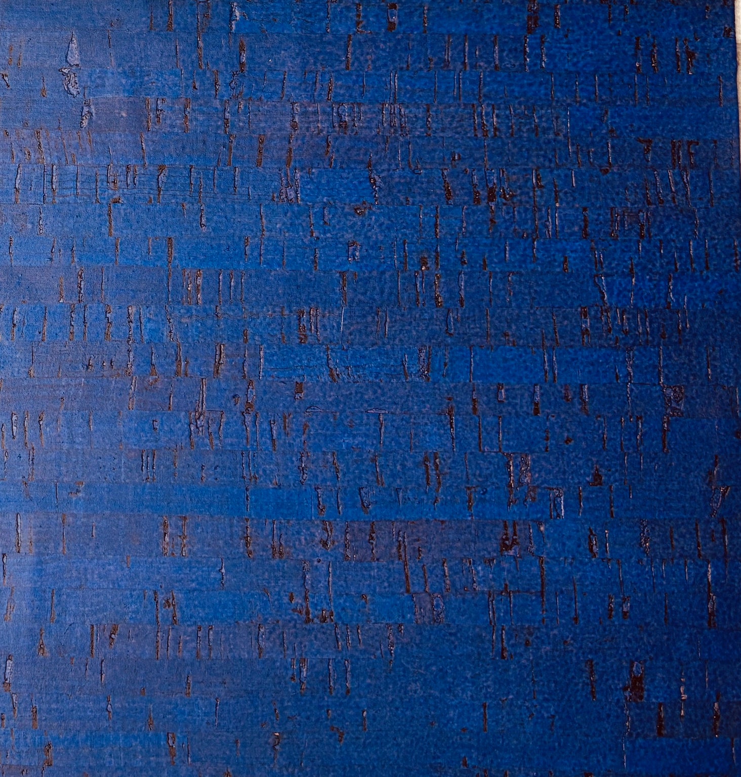 Panneau en liège rustique bleu