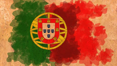 Panneau en liège naturel  mosaïque – Drapeau du Portugal