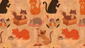 Panneau en liège naturel mosaïque – Motif chats 🐱