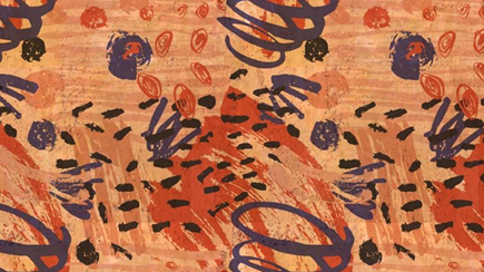 Panneau en liège naturel mosaïque – Motif abstrait artistique 🎨