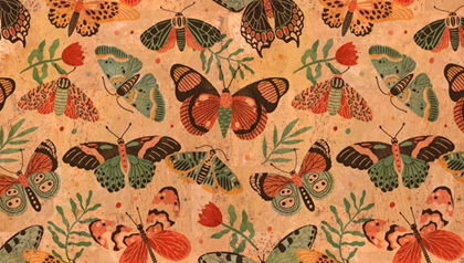 Panneau en liège naturel mosaïque – Motif papillons et nature 🦋