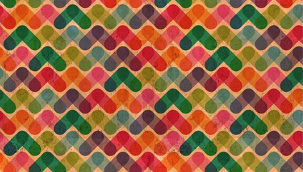 Panneau en liège naturel rustique – Motif géométrique multicolore 🎨