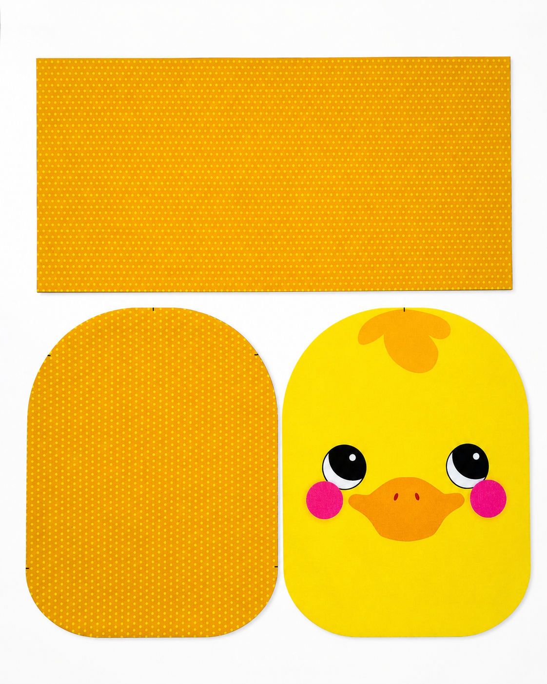 Coupon de tissu imprimé-poussin - Pour sac a dos enfant