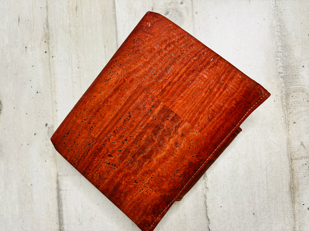 Pochette pour livre en liège et velours – Personnalisable