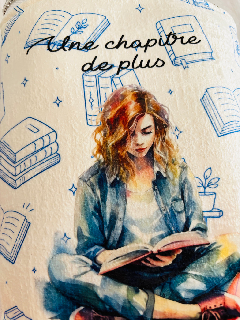 Pochette pour livre de poche en velours – Personnalisable