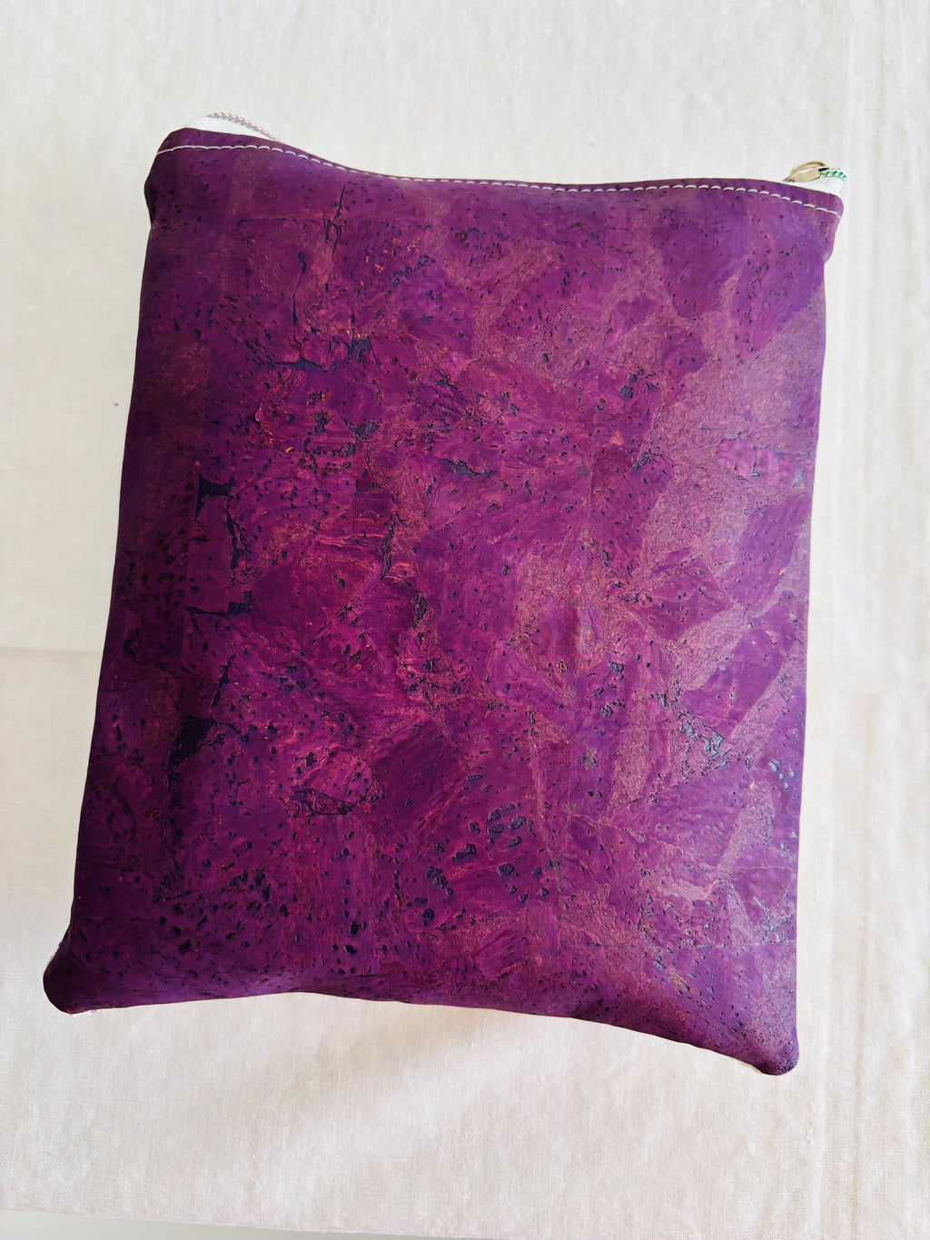 Pochette pour livre de poche en liège et velours côtelé – Personnalisable