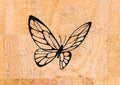 Panneau en liège naturel - Papillon