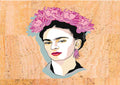 Panneau en liège naturel - Frida Kahlo