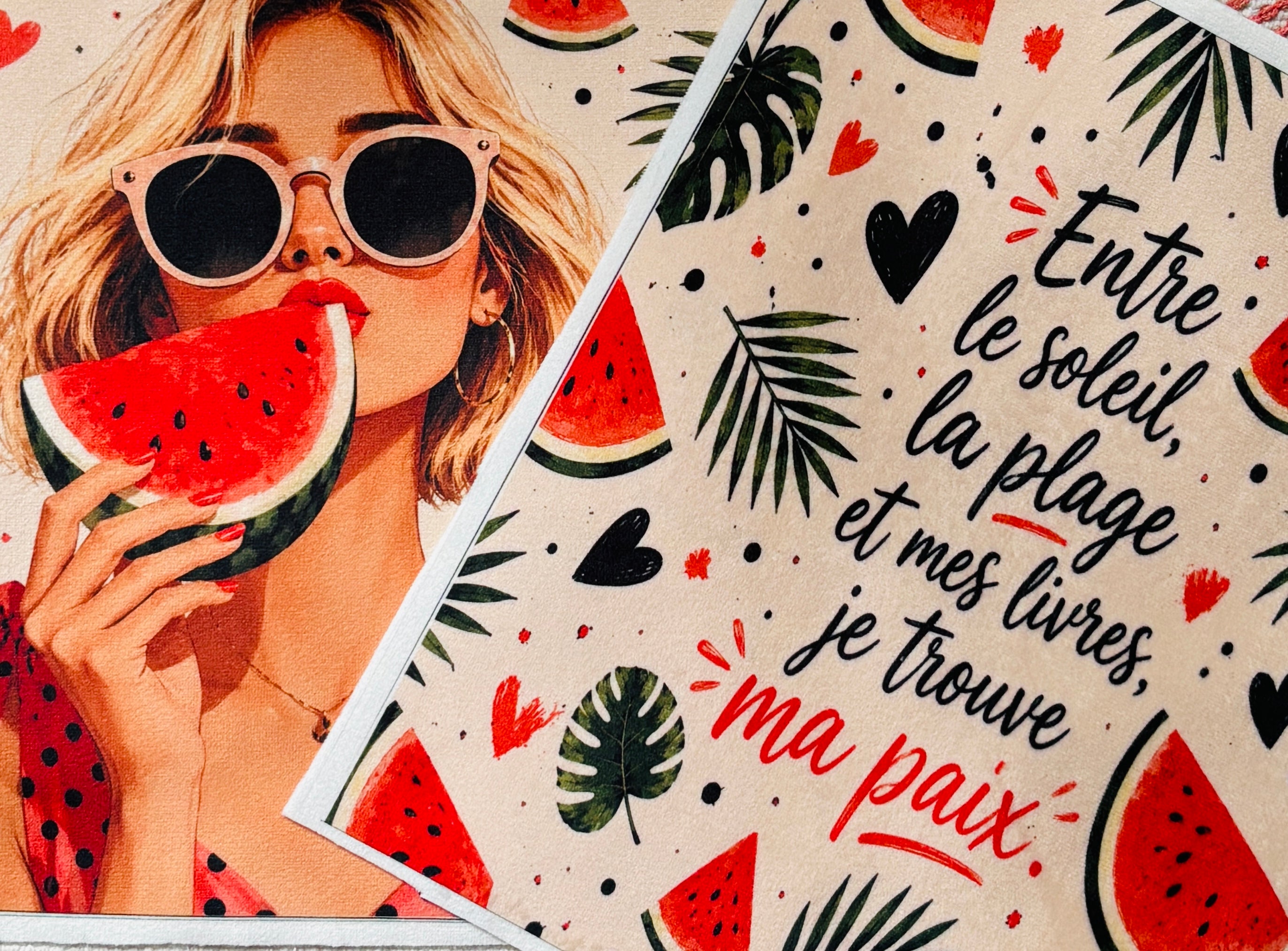 Panneau en velours – Idéal pour une pochette à livre