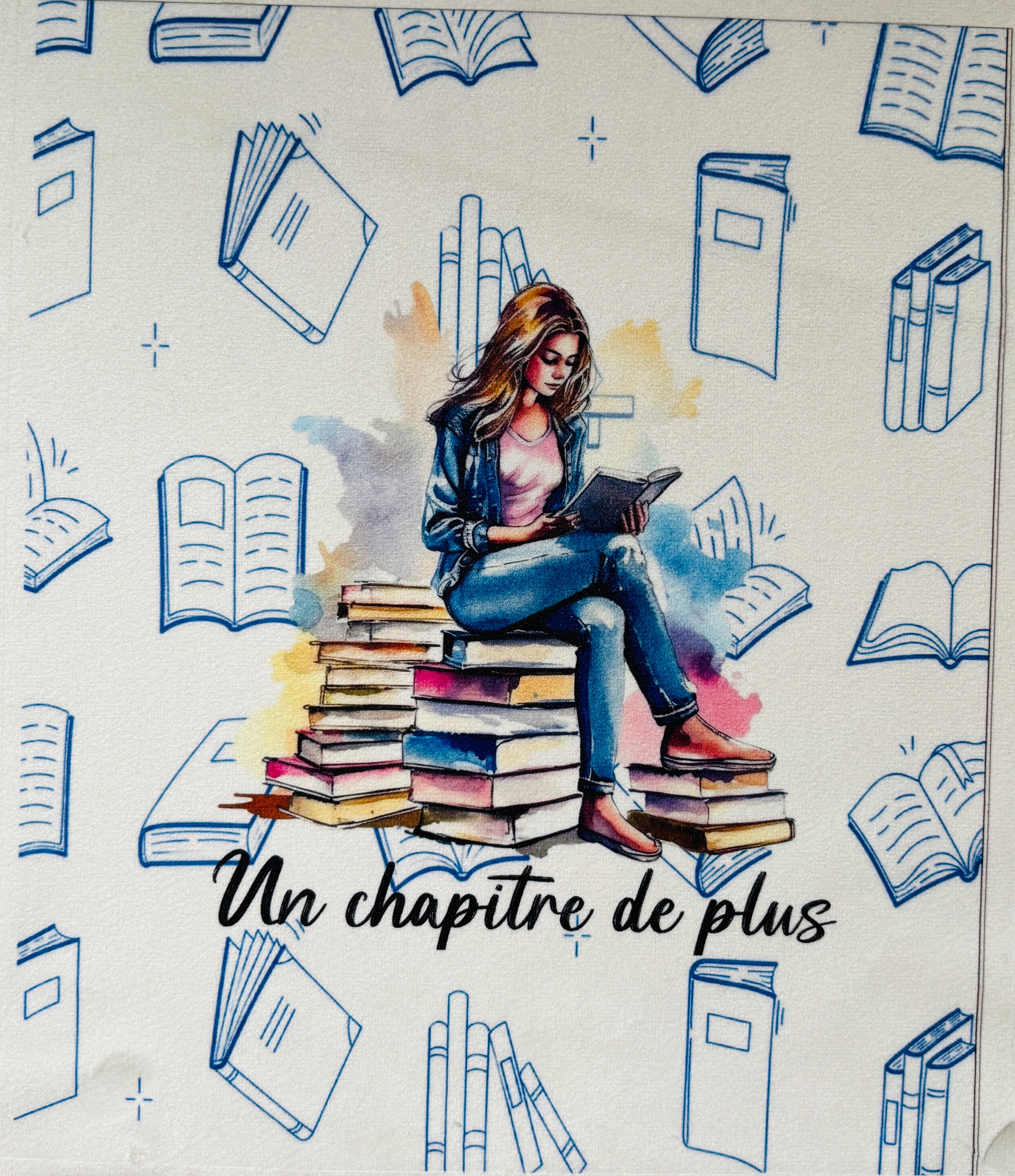 Lot de 2 panneaux en velours – Un chapitre de plus