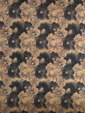 Liège mosaïque - Motif floral noir