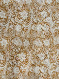 Liège mosaïque - Motif floral blanc
