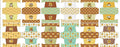 Coupon de tissu 100 % coton – 12 petites trousses fleuries