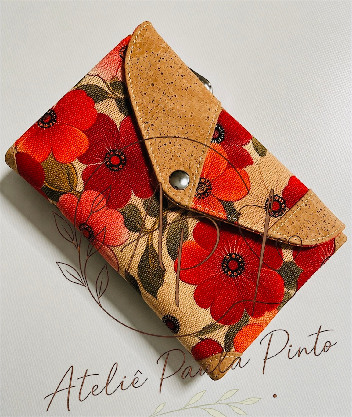 Portefeuille porte-monnaie en liège – flori & naturel (